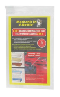 Pochette de trois tourillons testeurs pour carburant