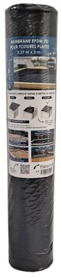 Membrane EPDM 2D étancheité des toitures - 1 mm - 3,37 m x 3 m