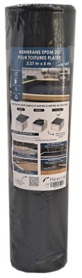 Membrane EPDM 2D étancheité des toitures - 1 mm - 3,37 m x 5 m