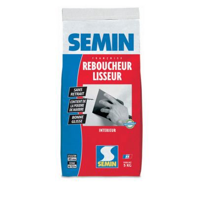 Enduit polyvalent intérieur Semin reboucheur lisseur 5 kg
