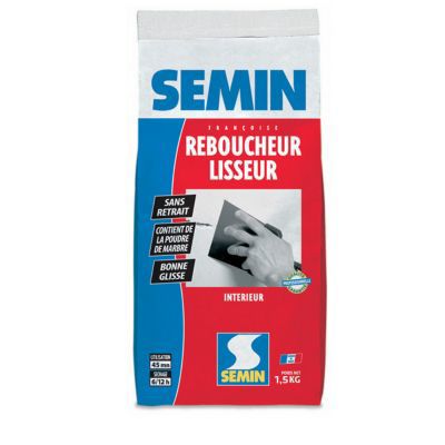 Enduit de finition extra fin Semin lisseur 1,5 kg