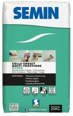 Colle-enduit multi-fonction hydro Semin 25kg
