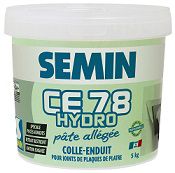 Colle-enduit allégé CE 78 hydro en pâte Semin 5kg