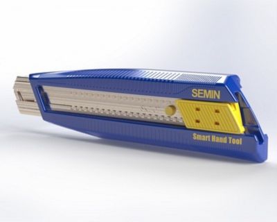 Cutter rabot professionnel lame rétractable 25mm Semin