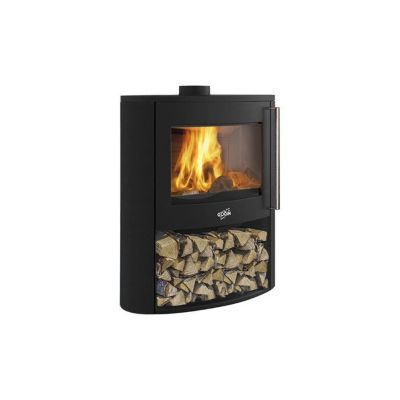388245000053 Poêle à bois COGGIA 1 VITRE BÛCHER PEINT Finition 053 GODIN 388245PEINTANTHRACITE
