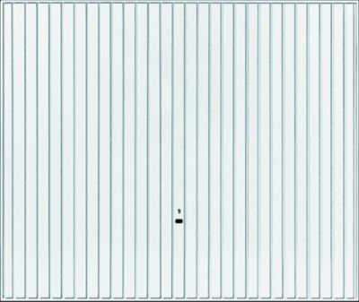 Porte de garage basculante blanc - l.237,5 x h.200 cm - manuelle (pré-montée)