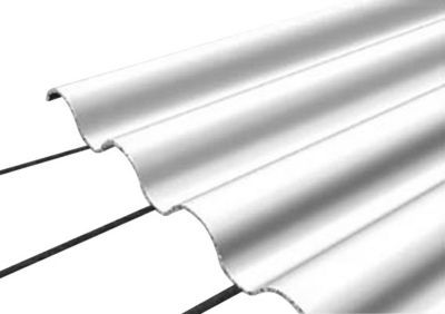 Plaque fibro ciment grise - 200 x 92 cm (vendue à la plaque)