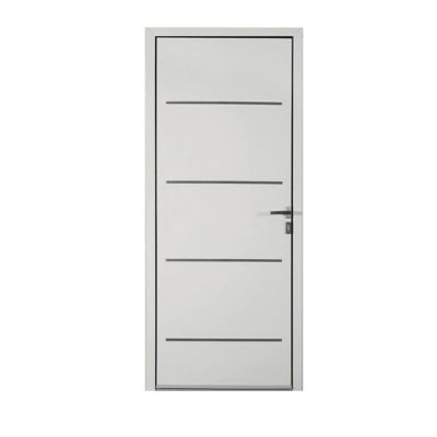 Image of Porte d'entrée aluminium Adelina blanc 90 x h.215 cm poussant gauche 3598550035582_CAFR