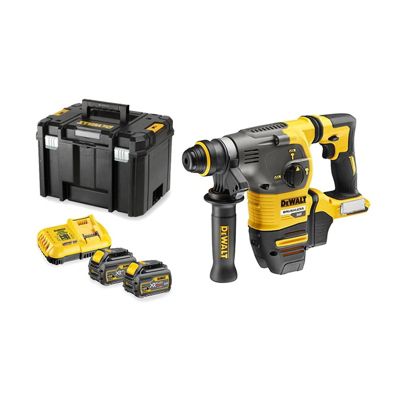 Perforateur burineur sans fil SDS+ 54 V + 2 batteries 6Ah + chargeur + coffret TSTAK DEWALT DCH333T2 - vue 3