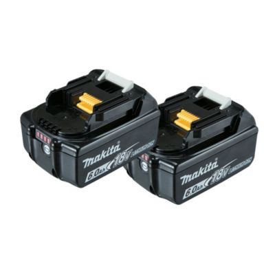 Pack de 2 batteries 18V 6.0Ah BL1860B MAKITA
