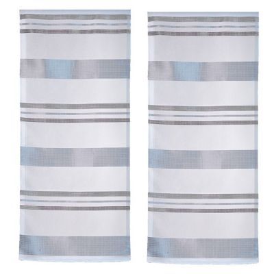 Paire voilage L'ENVOL DU DECOR Picadilly gris 58 x 120 cm