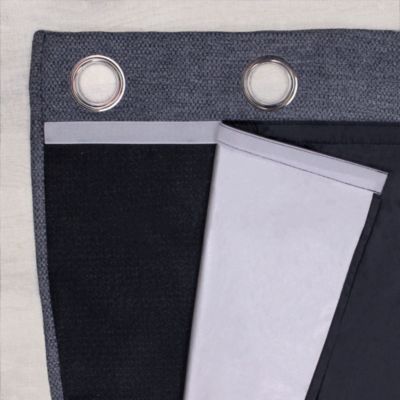 Doublure thermique face intérieure métallisée et face visible noire L.240 x l.135 cm