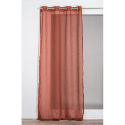 Voilage Romane rouille L.240 x l.140 cm