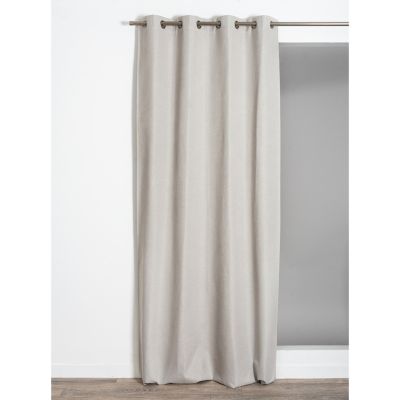 Rideau occultant Midnight blanc lin L.260 x l.130 cm