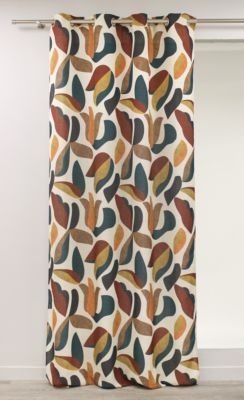 Rideau toile imprimée Renta l.140 x H.246 cm