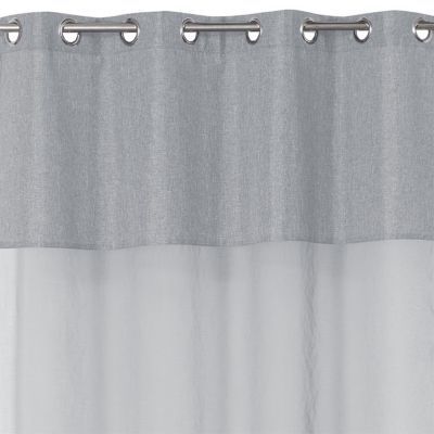 Voilage Zoe gris clair 140 x 240 cm