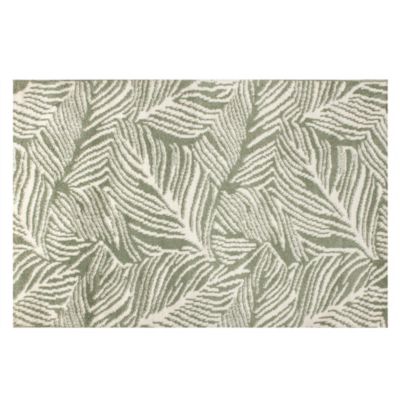 Tapis intérieur Komodo palme vert L.150 x l.100 cm
