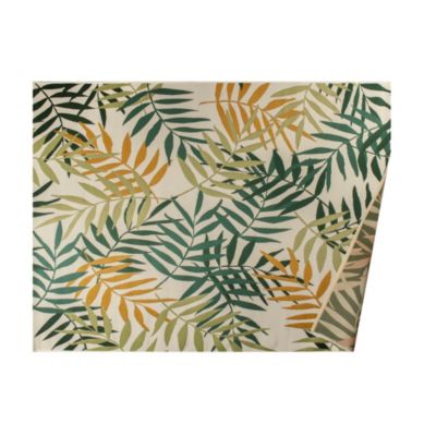 Tapis à motifs Liliha vert L.200 x l.150cm