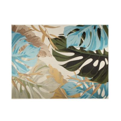 Tapis à motifs Mareva vert L.200 x l.150cm