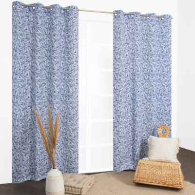 Rideau Taupaki bleu L.240 x l.135 cm