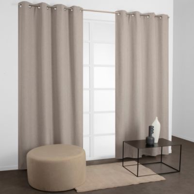 Rideau thermique Vahan l.135 x H.240 cm lin