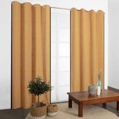 Rideau Sevag jaune l.140 x H.240 cm