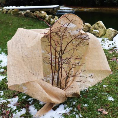 35m x 1m tissu de jute 215g/m² tapis de jute jute de jardin tissu de jute Aquagart