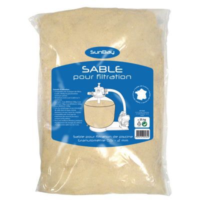 Sable de filtration piscine SUNBAY 25kg