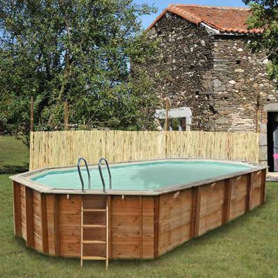 Piscine hors sol bois Sunbay Blanca LDD 8 72 x 4 72 m