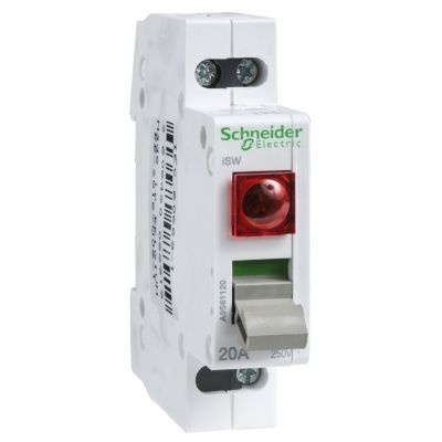 Acti9 iSW interrupteur de commande à voyant lumineux 2P 250VCA A9S61220