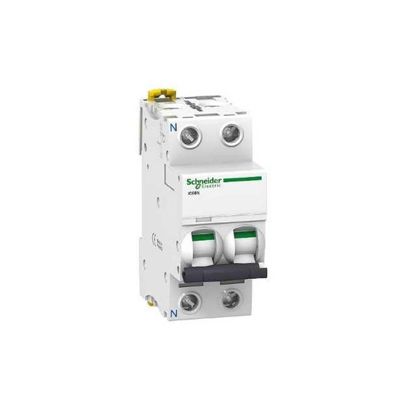 disjoncteur schneider acti9 ic60n 2 pôles 25 ampères courbe c a9f77625
