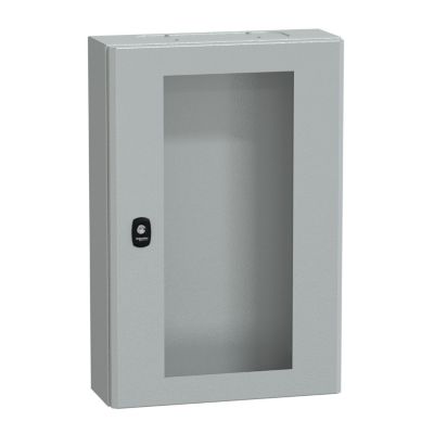 Nsys3dm6415t Coffret Métallique étanche Ip66 600x400x150 Porte Vitrée Spacial S3d Schneider Electric
