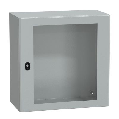 Nsys3d6630t Coffret Métallique étanche Ip66 600x600x300 Porte Vitrée Spacial S3d Schneider Electric