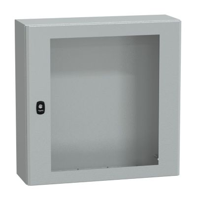 Nsys3d6620t Coffret Métallique étanche Ip66 600x600x200 Porte Vitrée Spacial S3d Schneider Electric