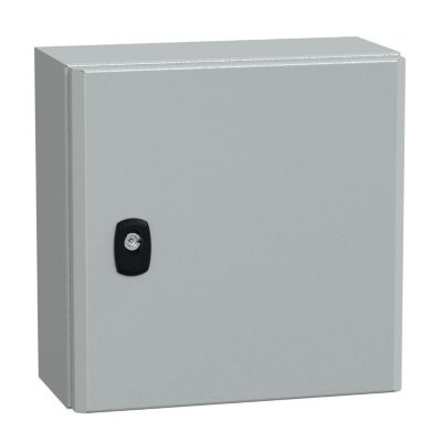 Nsys3d3315p Coffret Métallique étanche Ip66 300x300x150 Plaque Fournie Spacial S3d Schneider Electric