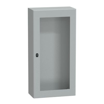 Nsys3d12630t Coffret Métallique étanche Ip66 1200x600x300 Porte Vitrée Spacial S3d Schneider Electric