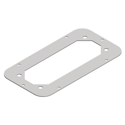 Spacial plaque passe câbles 1xFL21 pour coffret S3D acier 545x130mm