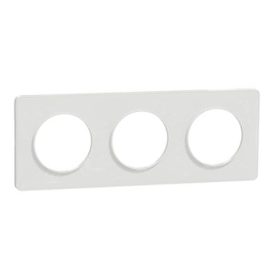 Schneider Electric Odace Touch plaque 3 postes horiz. ou . entraxe 71mm S520806