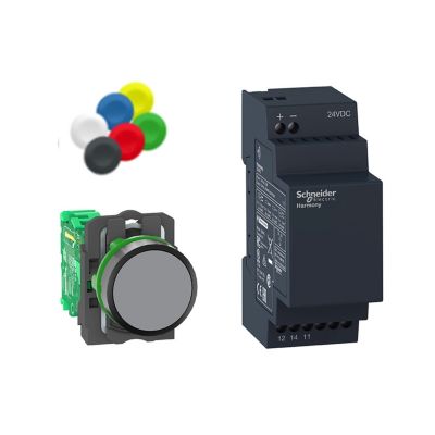 Xb5rfb01 Schneider Pack Bouton Poussoir Sans Fil & Sans Pile 24vcc Harmony Xb5r