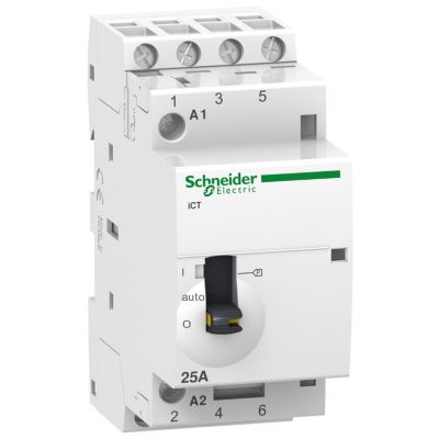 A9c21134 Schneider Contacteur à Commande Manuelle Tétrapolaire 4no 24vca Acti9 Ict