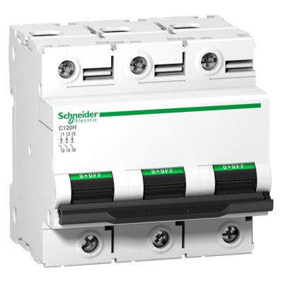 Disjoncteur Acti9 C120H Schneider Electric 3P Courbe B