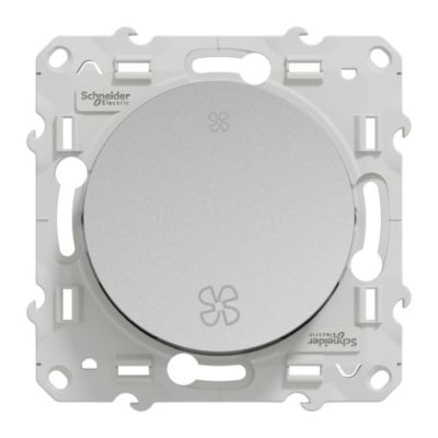 Schneider Electric Interrupteur VMC Odace Aluminium