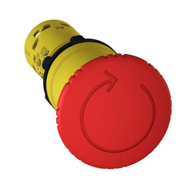 Xb7ns8442 Schneider Arrêt D'urgence Complet diamètre 22 Tourner Pour Déverouiller 1nf Harmony Xb7