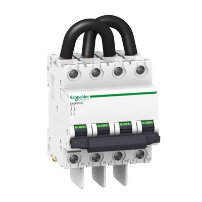Disjoncteur photovoltaïque C60PV DC Schneider Electric 800VDC 2P Courbe B Peignable