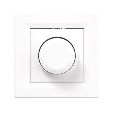 Variateur 600 W complet Schneider Electric Asfora blanc