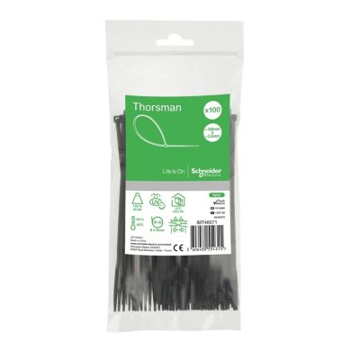 Schneider Collier De Serrage Plastique En Rilsan 150x3 6mm Nylon Lot De 100 Colliers Serre câbles