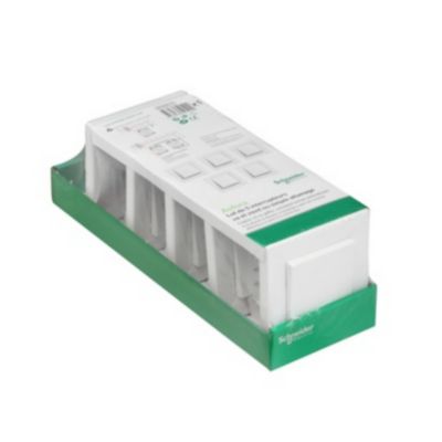 Interrupteur va-et-vient complet Schneider Electric Asfora blanc, lot de 5