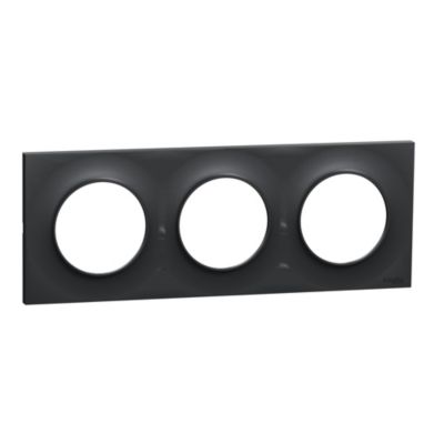 Schneider Electric Plaque 3 Postes Odace Styl - vue 3