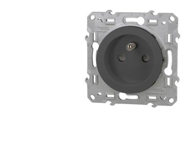 Schneider Electric Odace prise de courant 2P+T Anth. à vis connexion rapide spéciale rénovation S540049