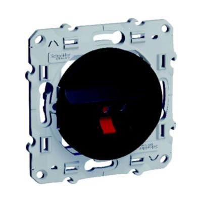 Mécanisme prise haut-parleur Schneider Electric Odace anthracite